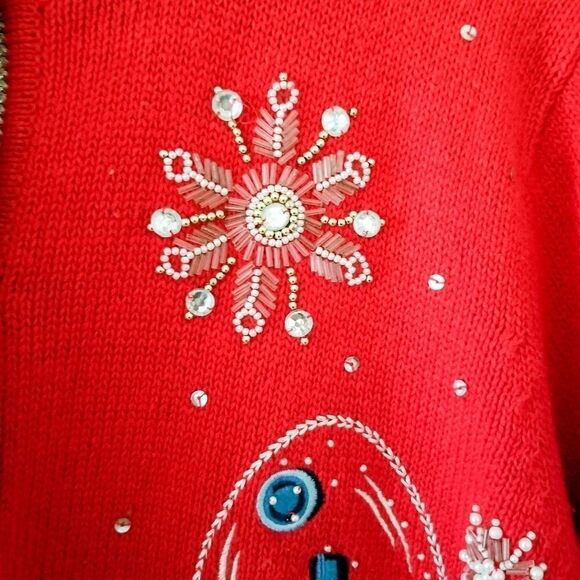 All Points vintage Christmas snow globe sweater - Picture 12 of 12